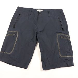 Theory Mens 36 Casual Hiking Shorts Navy Blue